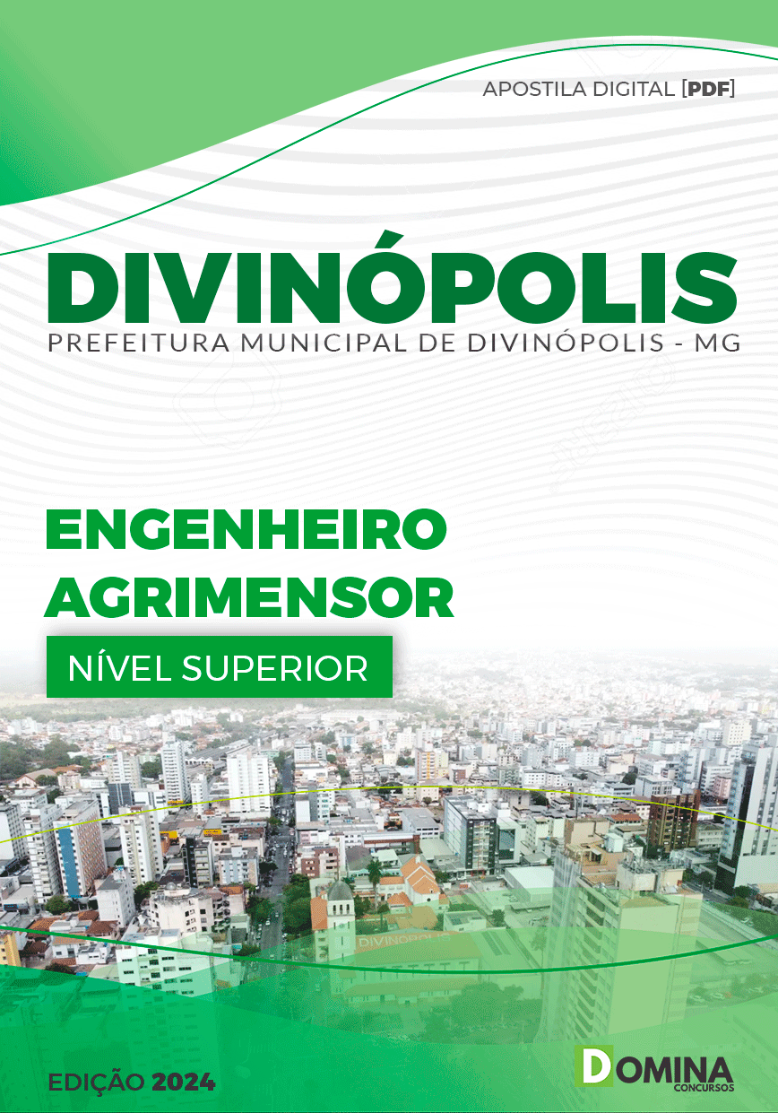 Apostila Prefeitura Divinópolis MG 2024 Engenheiro Agrimensor