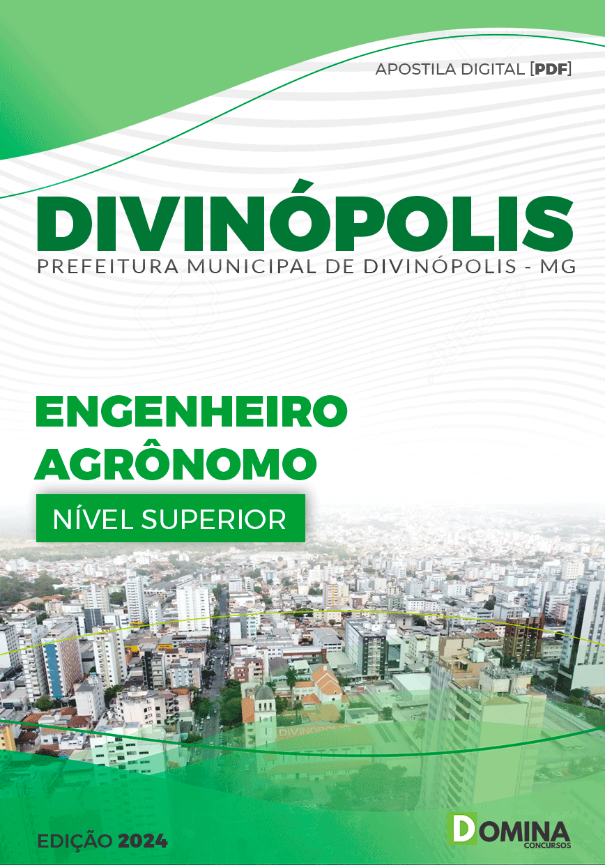 Apostila Prefeitura Divinópolis MG 2024 Engenheiro Agrônomo