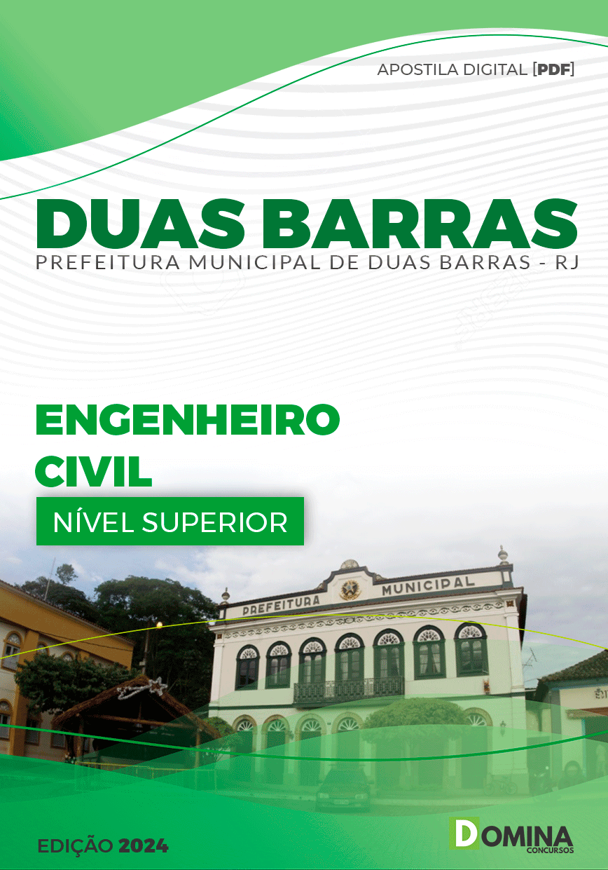 Apostila Prefeitura Duas Barras RJ 2024 Engenheiro Civil