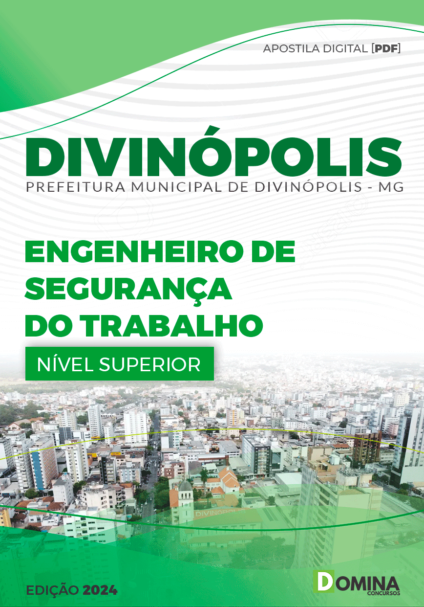 Apostila Prefeitura Divinópolis MG 2024 Engenheiro De Segurança Do Trabalho