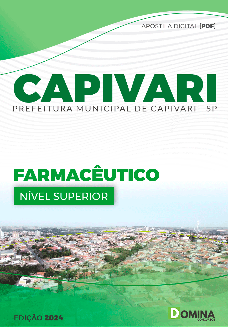 Apostila Prefeitura Capivari SP 2024 Farmacêutico