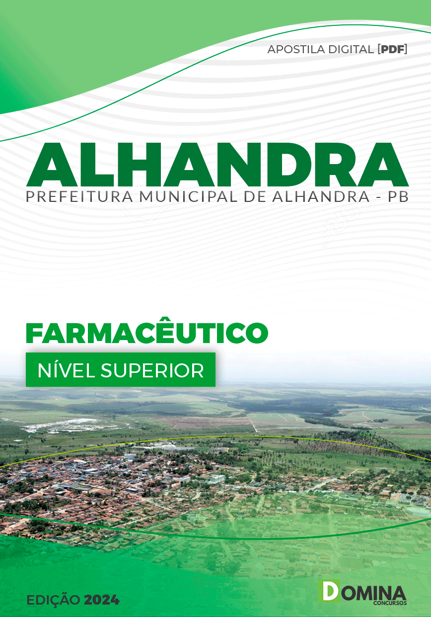 Apostila Prefeitura Alhandra PB 2024 Farmacêutico