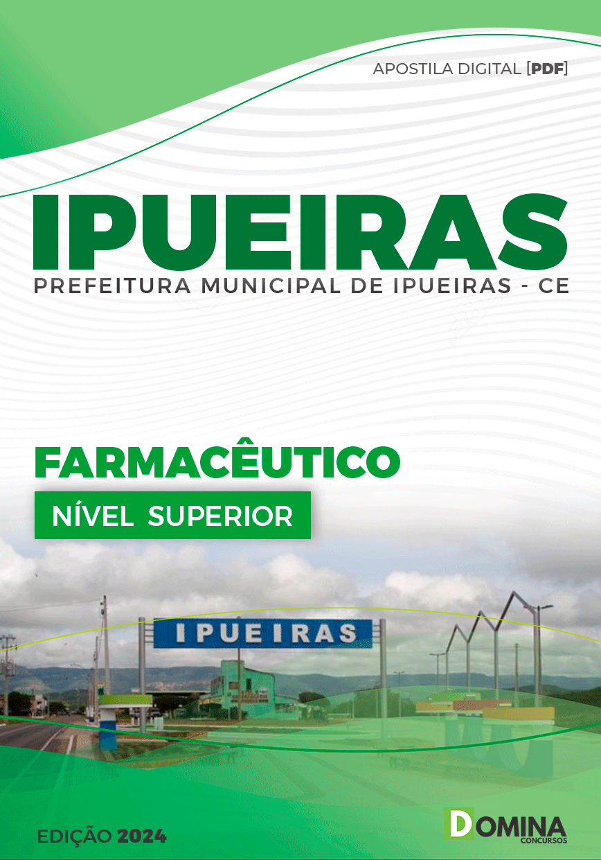 Apostila Prefeitura Ipueiras CE 2024 Farmacêutico