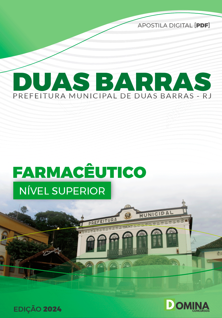 Apostila Prefeitura Duas Barras RJ 2024 Farmacêutico