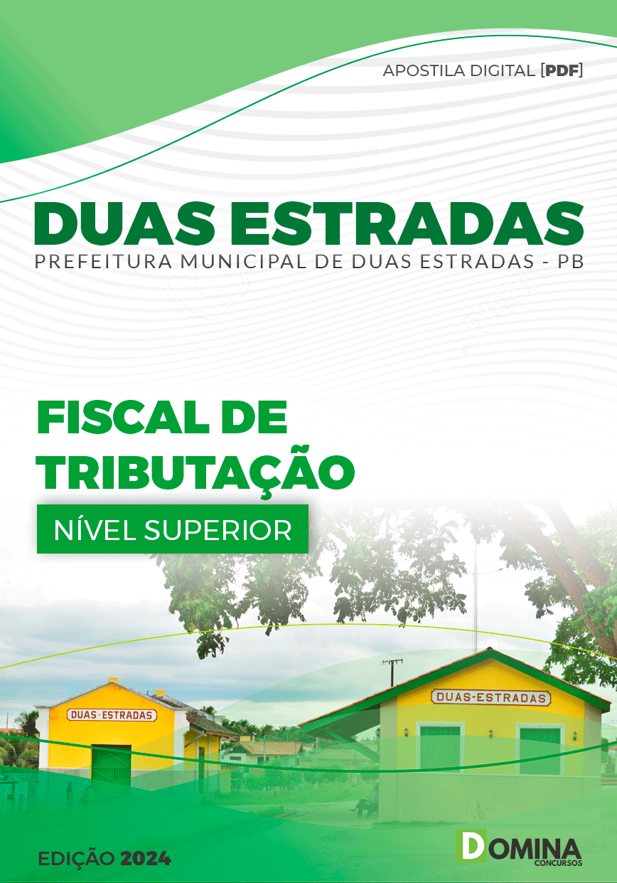 Apostila Prefeitura Duas Estradas PB 2024 Fiscal de Tributação