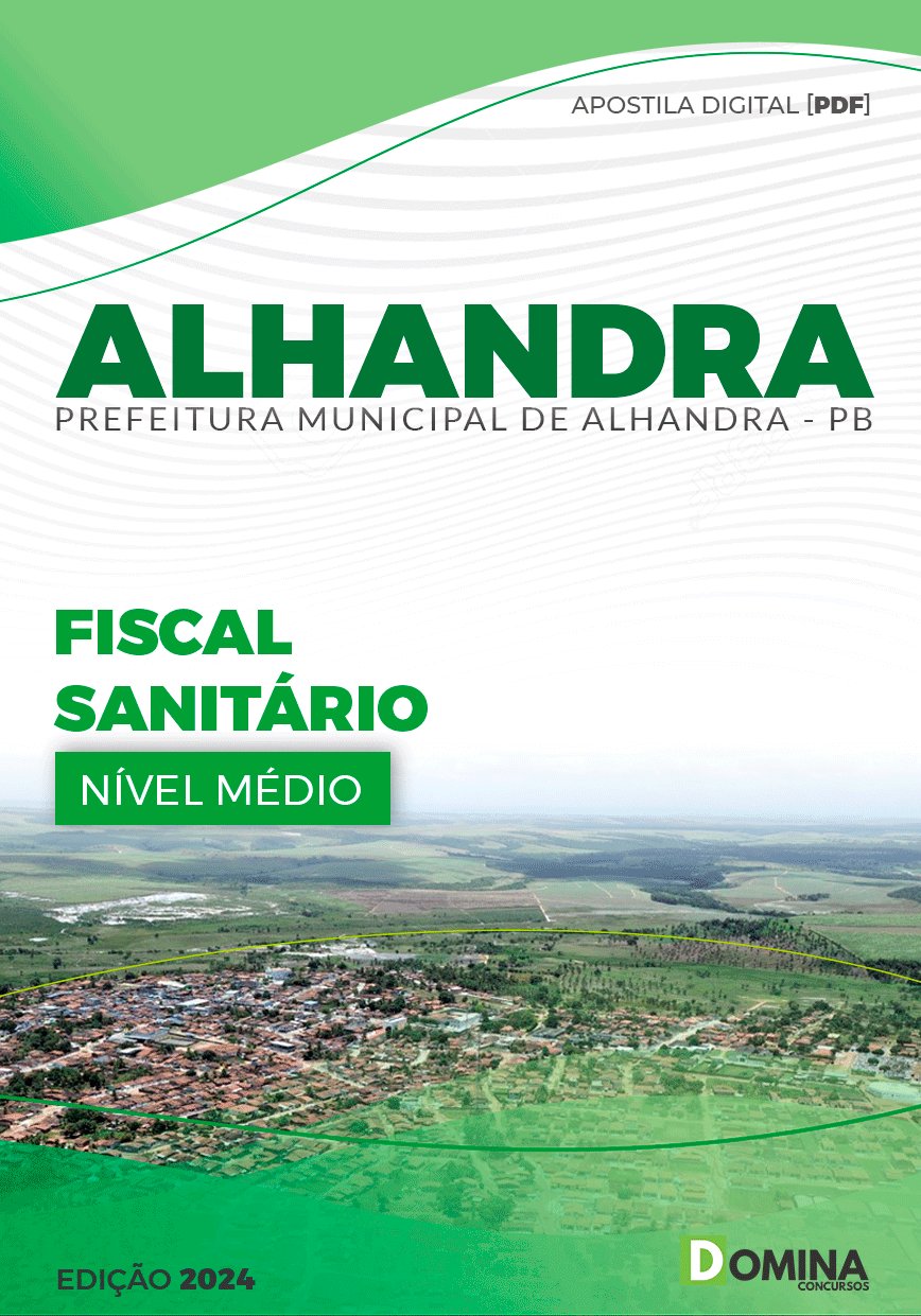 Apostila Prefeitura Alhandra PB 2024 Fiscal Sanitário