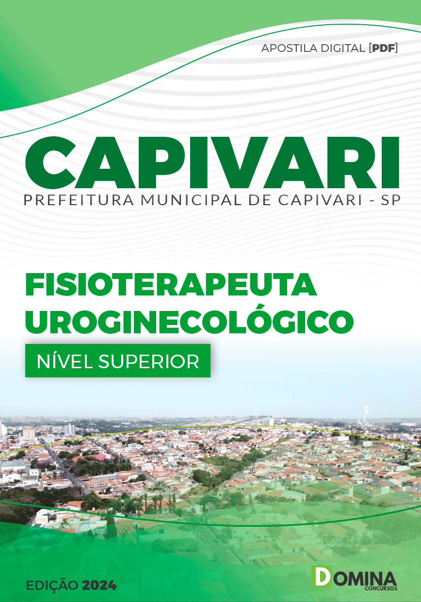 Apostila Prefeitura Capivari SP 2024 Fisioterapeuta Uroginecológico