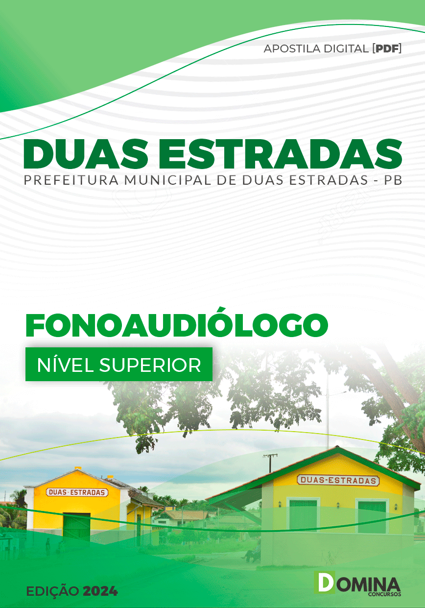 Apostila Prefeitura Duas Estradas PB 2024 Fonoaudiólogo