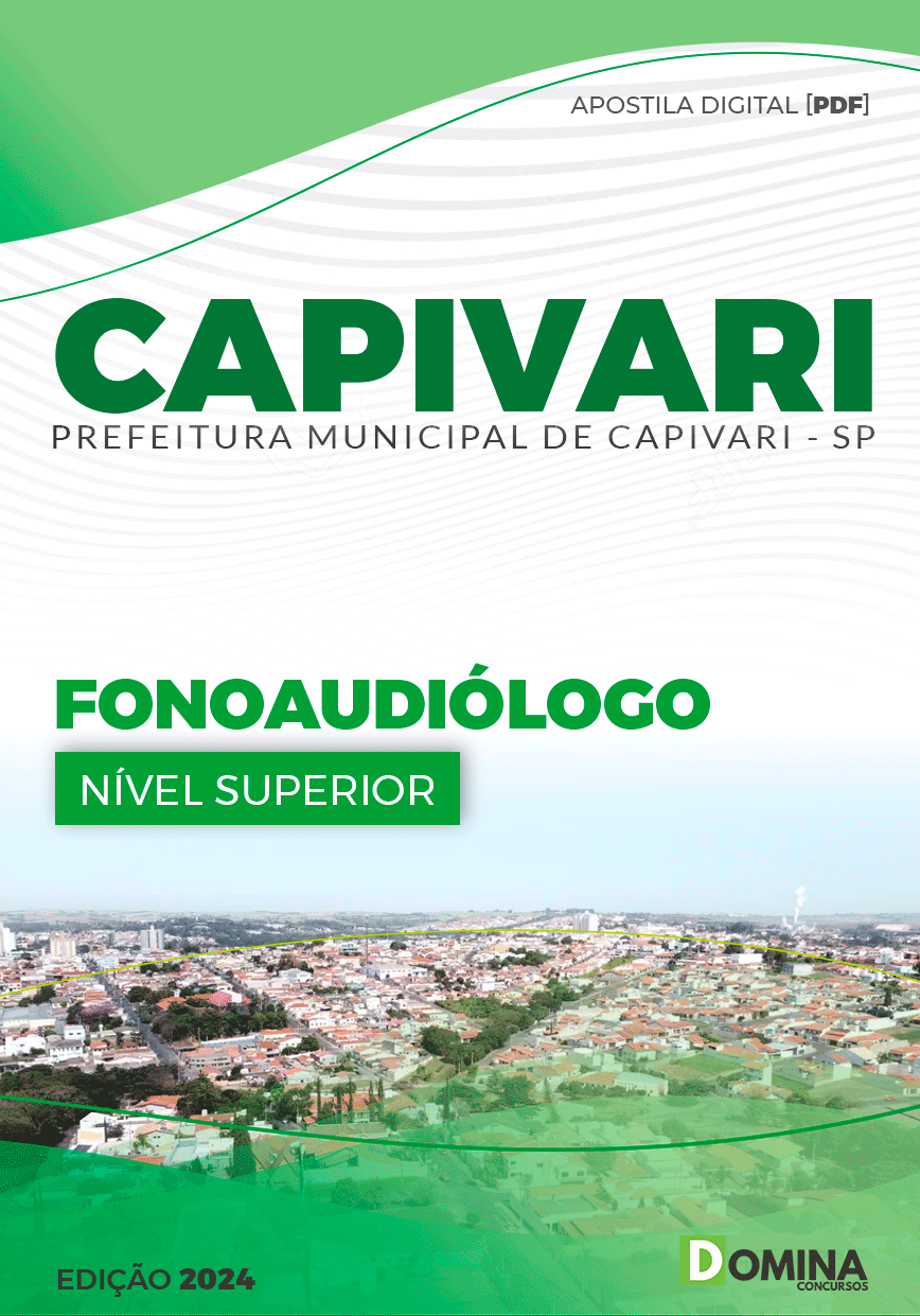 Apostila Prefeitura Capivari SP 2024 Fonoaudiólogo