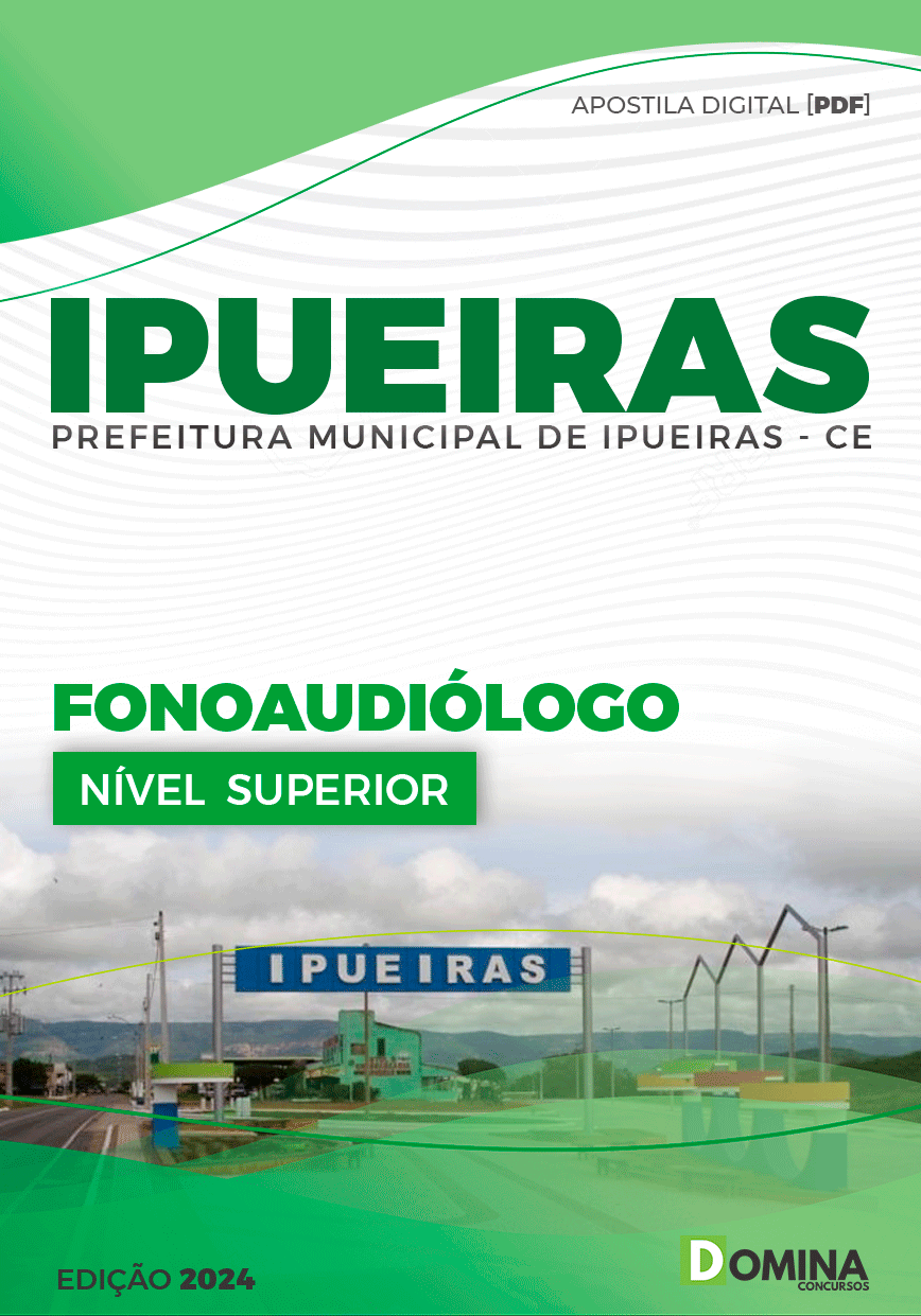 Apostila Prefeitura Ipueiras CE 2024 Fonoaudiólogo