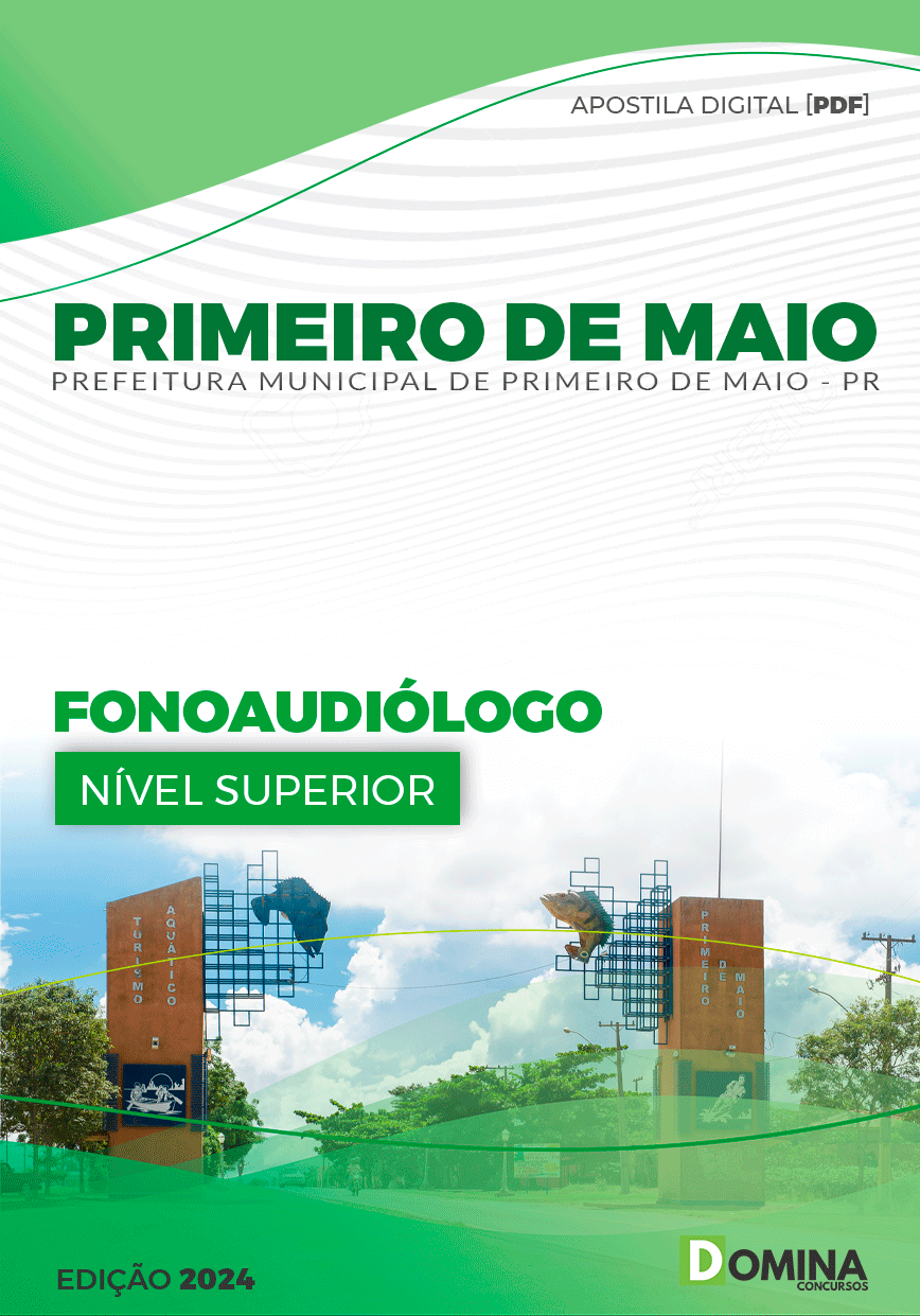 Apostila Prefeitura Primeiro de Maio PR 2024 Fonoaudiólogo