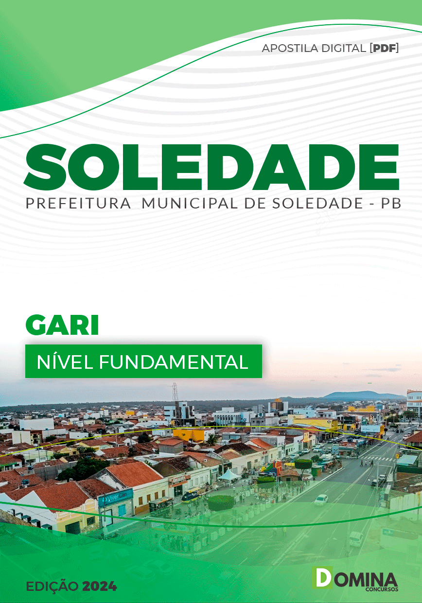 Apostila Prefeitura Soledade PB 2024 Gari