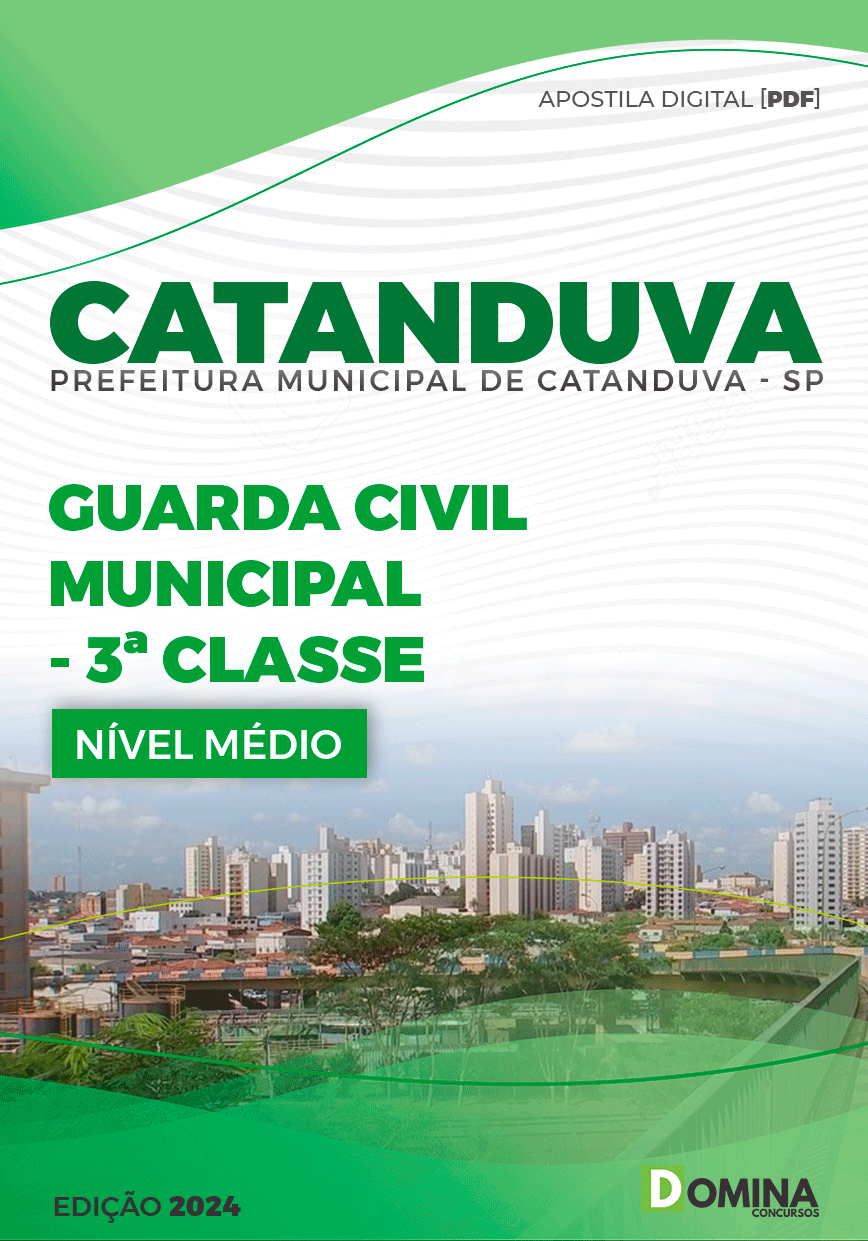Apostila Prefeitura Catanduva SP 2024 Guarda Civil Municipal