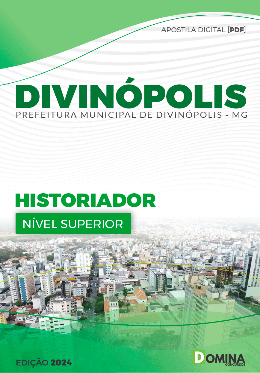 Apostila Prefeitura Divinópolis MG 2024 Historiador