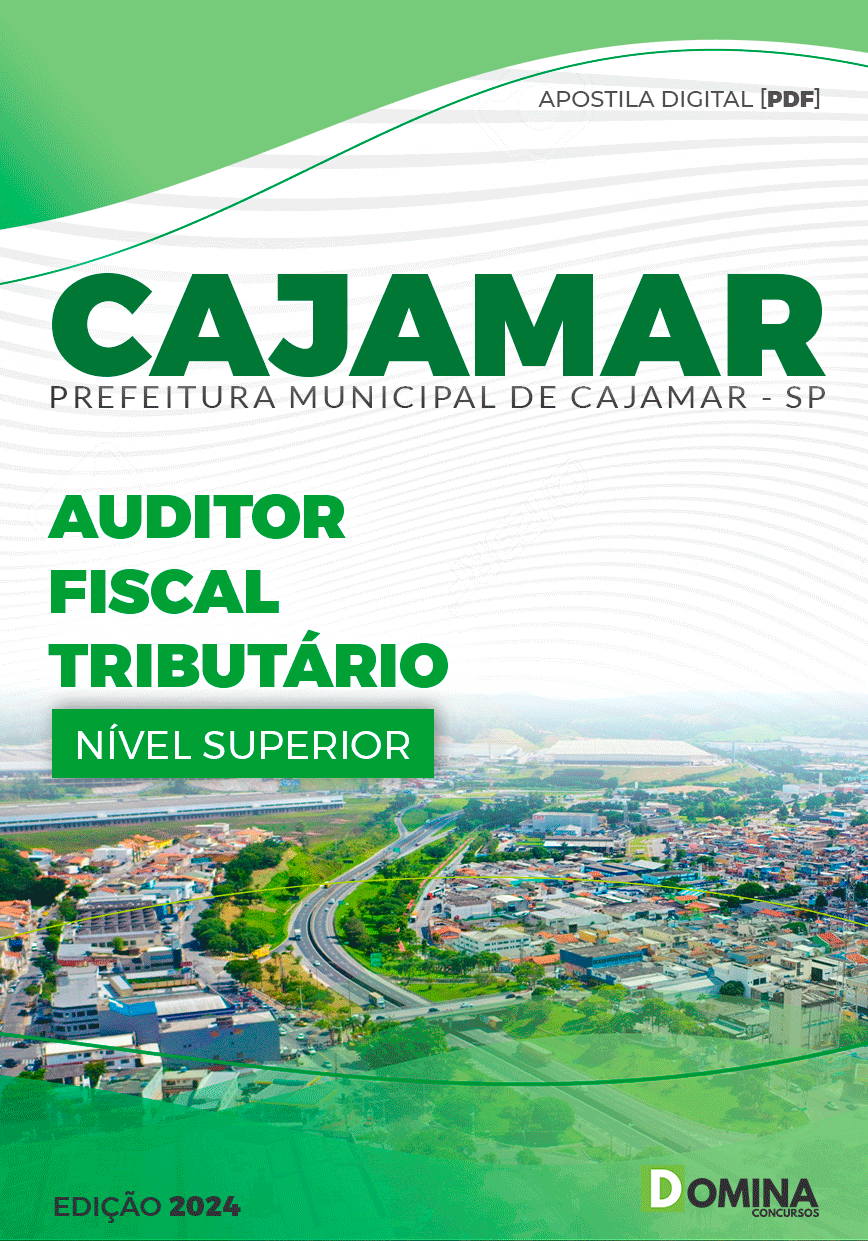 Apostila Prefeitura Cajamar SP 2024 Fiscal Tributário