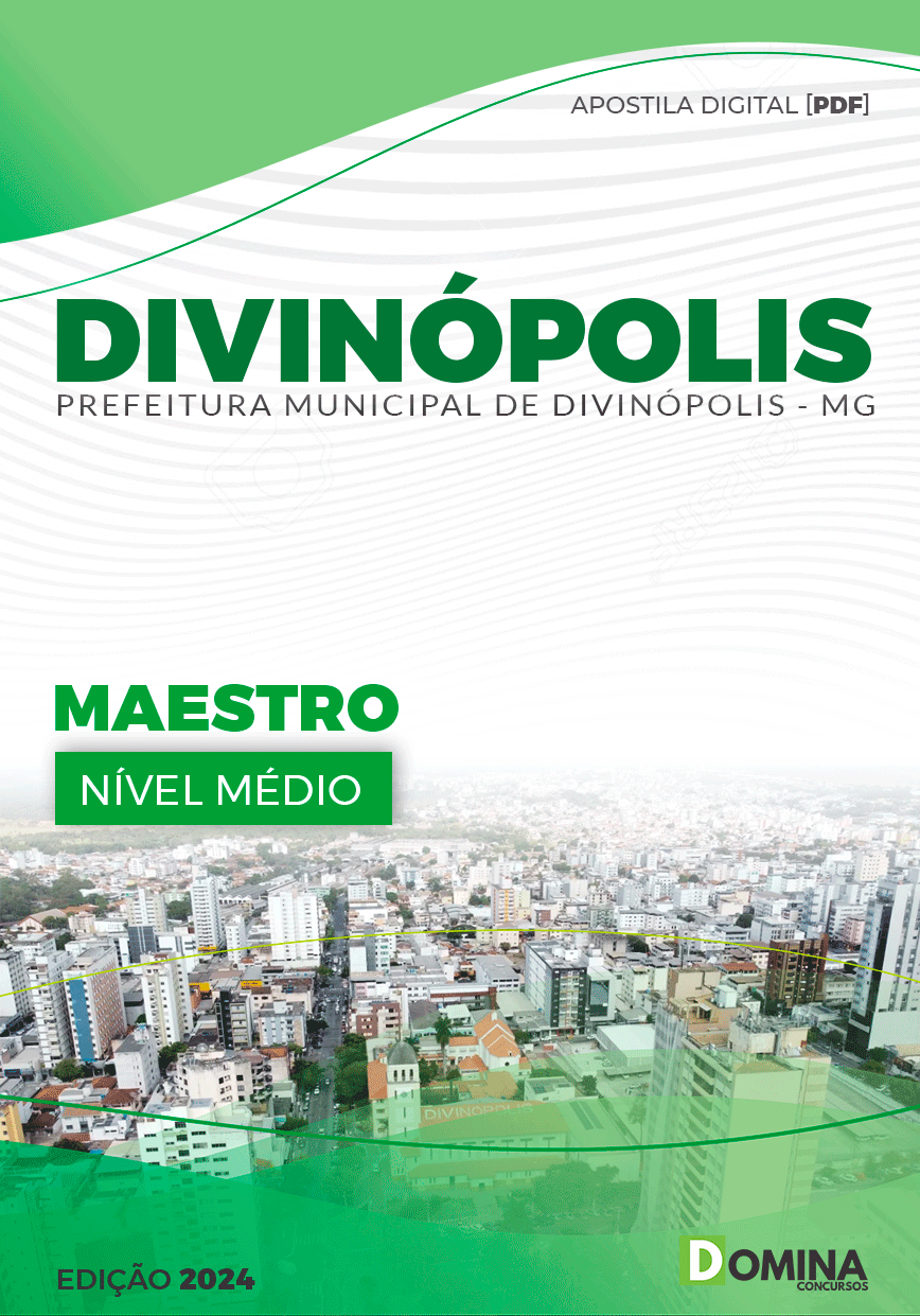Apostila Prefeitura Divinópolis MG 2024 Maestro