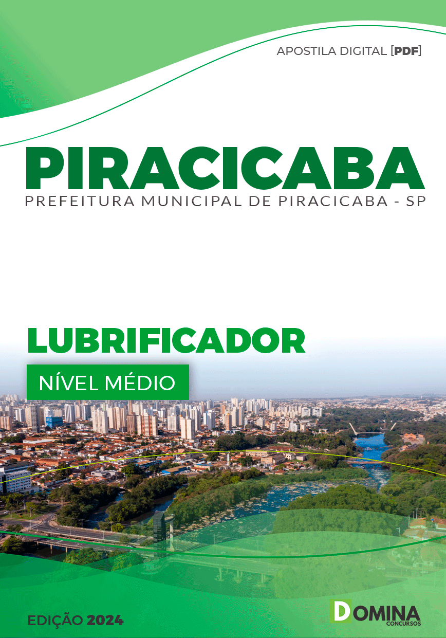 Apostila Prefeitura Piracicaba SP 2024 Lubrificador