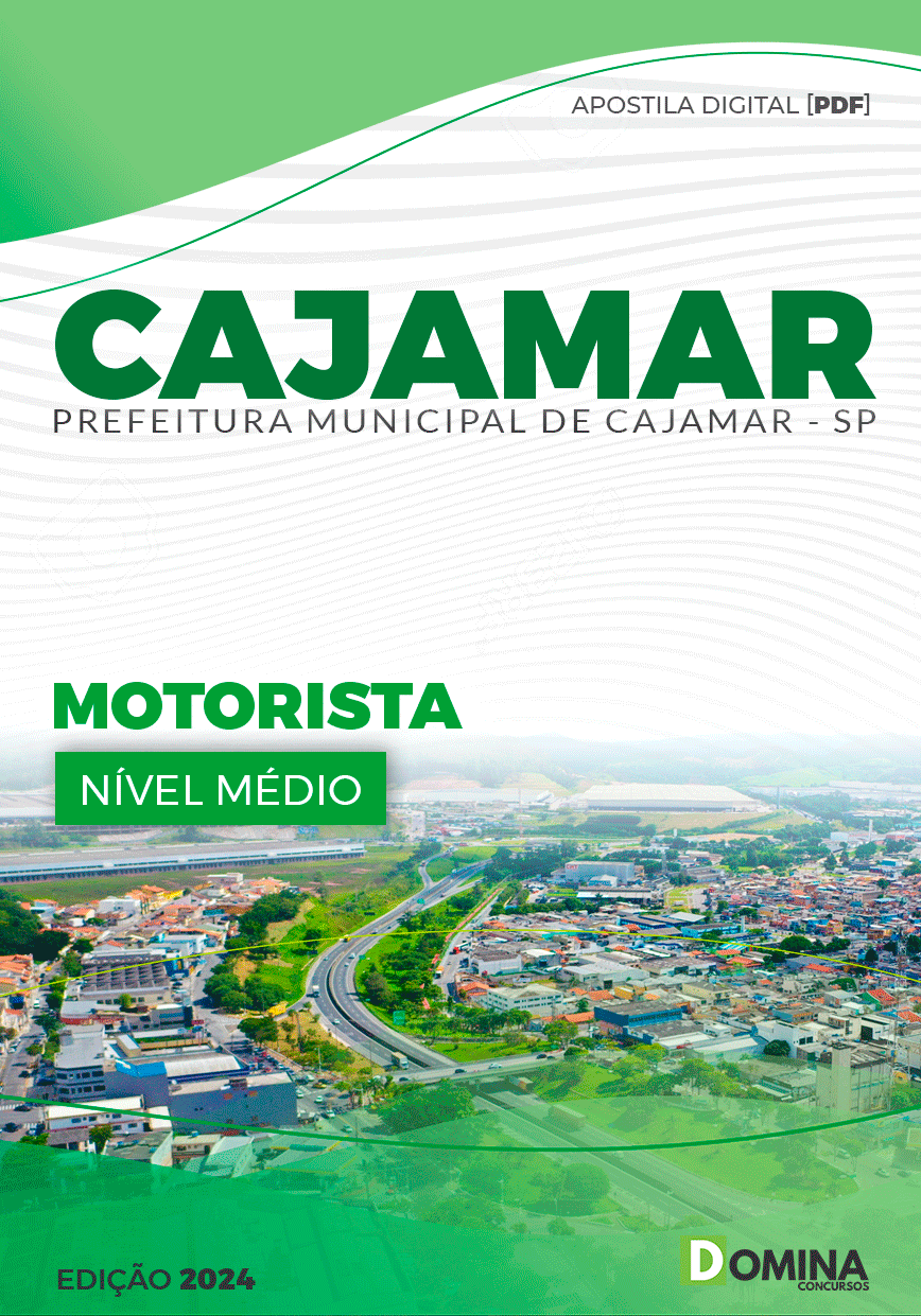 Apostila Prefeitura Cajamar SP 2024 Motorista