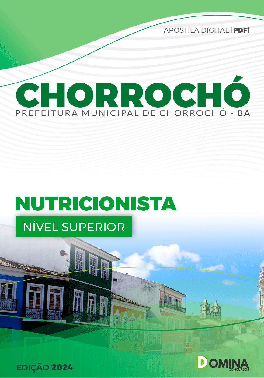 Apostila Prefeitura Chorrochó BA 2024 Nutricionista