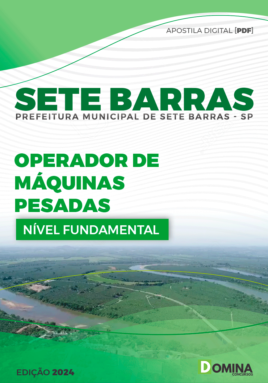 Apostila Prefeitura Sete Barras SP 2024 Operador De Máquinas Pesadas