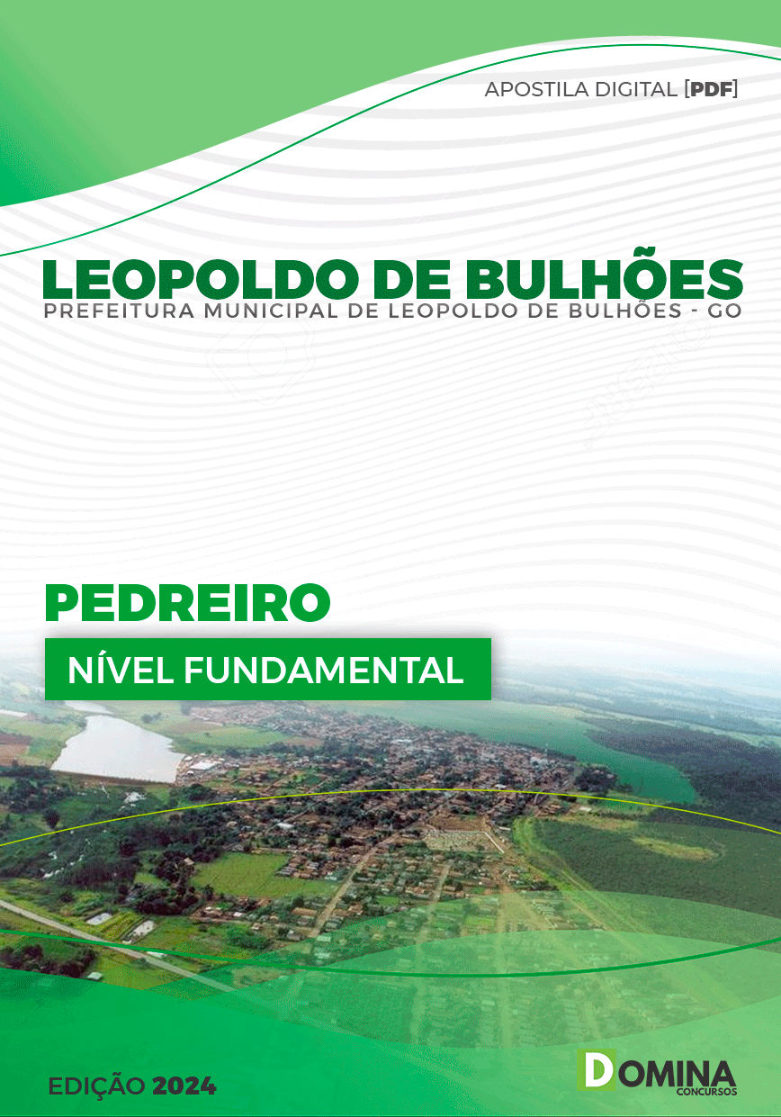 Apostila Prefeitura Leopoldo Bulhões GO 2024 Pedreiro
