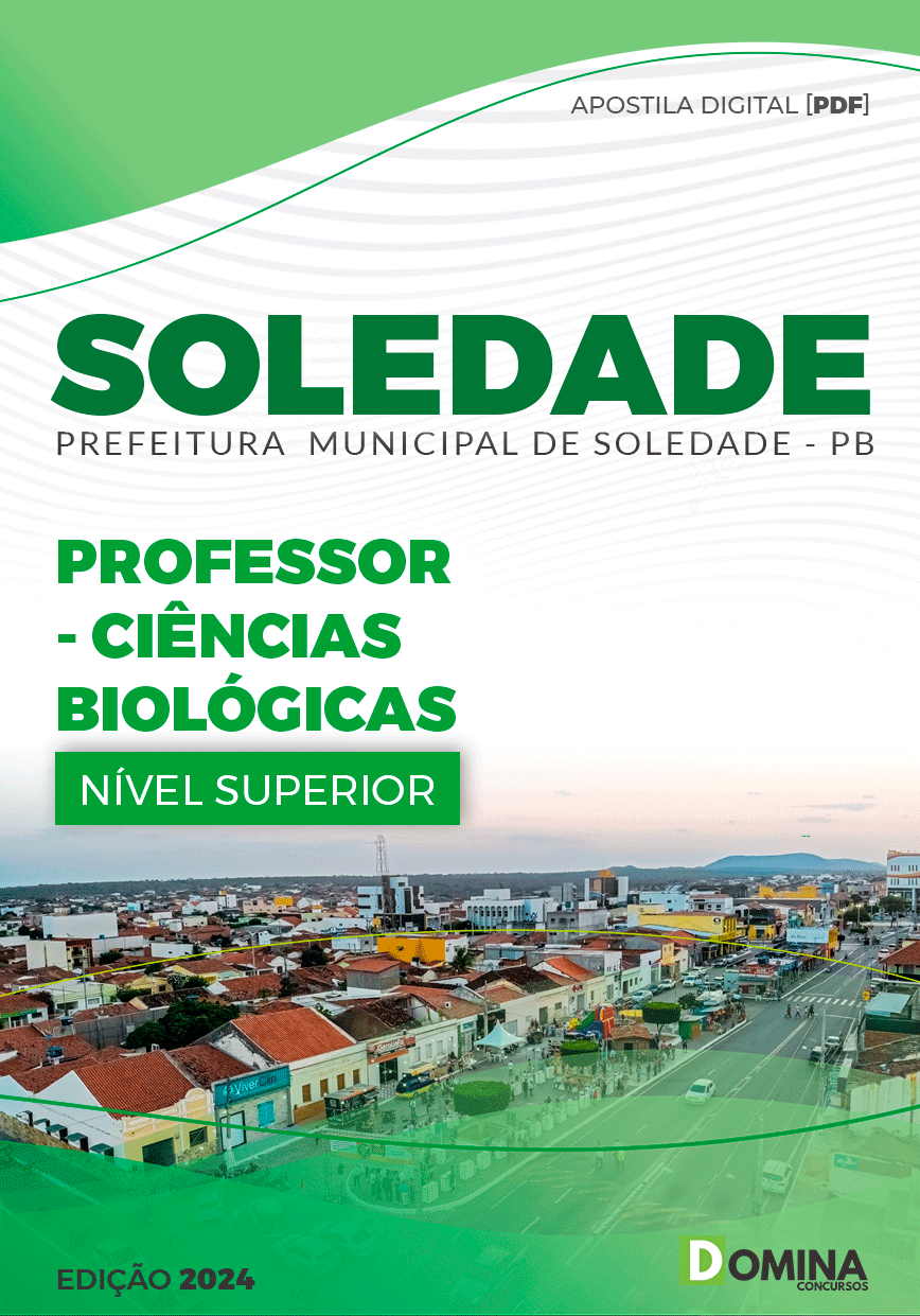 Apostila Prefeitura Soledade PB 2024 Professor Licenciatura Ciências Biológicas