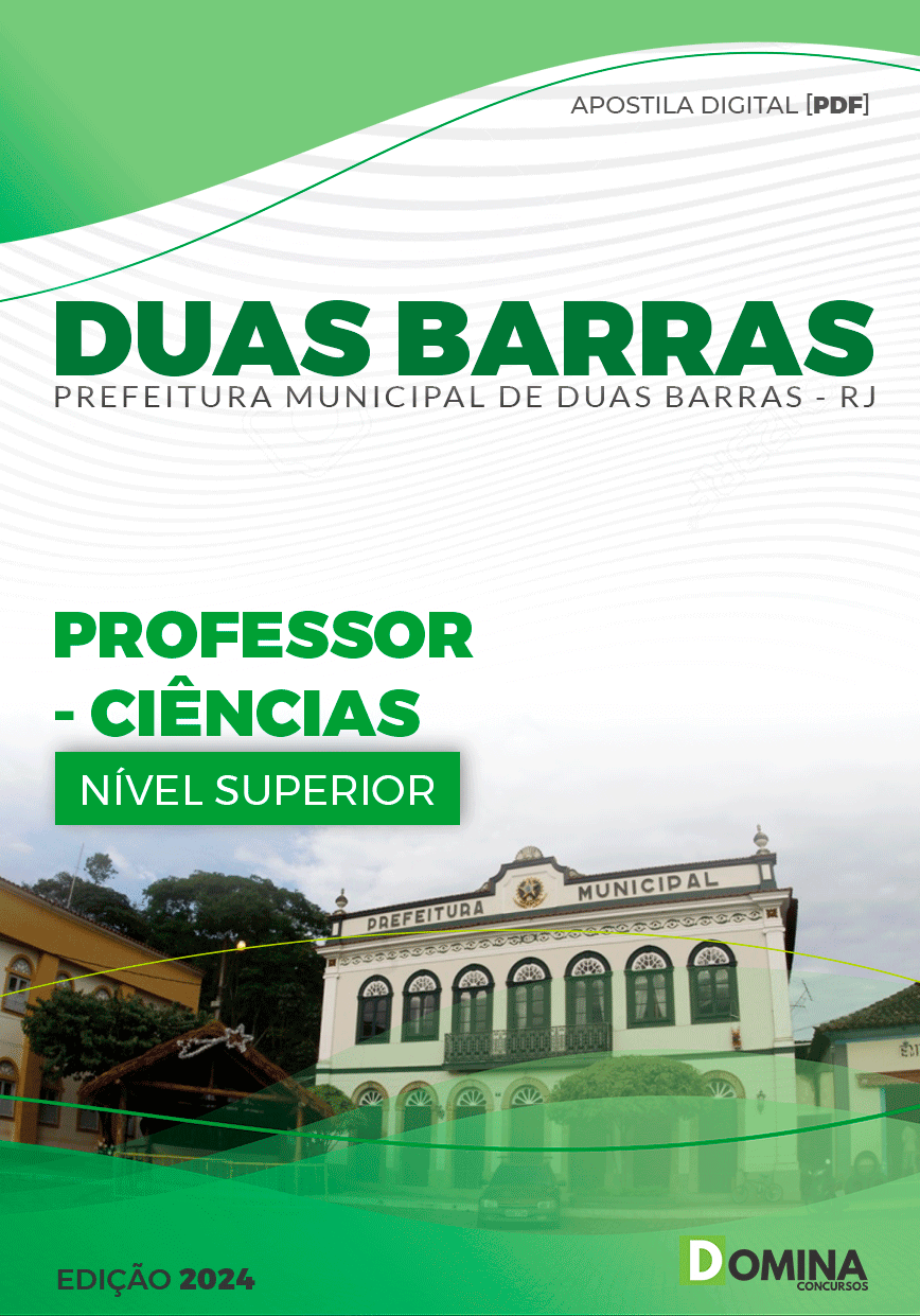 Apostila Prefeitura Duas Barras RJ 2024 Professor de Ciências