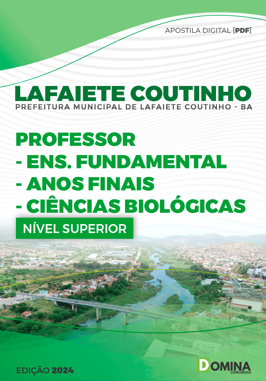 Apostila Prefeitura Lafaiete Coutinho BA 2024 Professor Ciências Biológicas