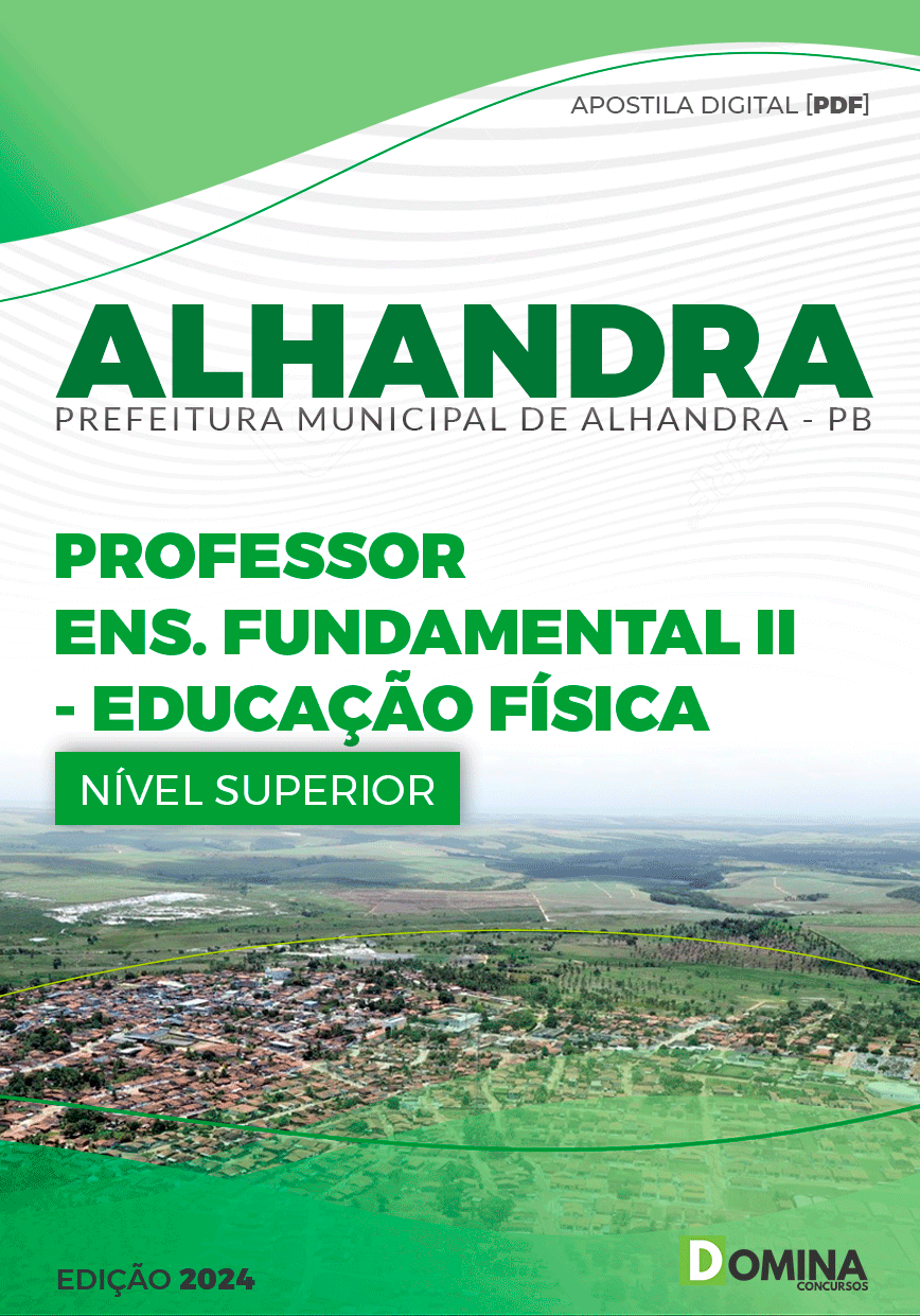 Apostila Prefeitura Alhandra PB 2024 Professor Educação Física