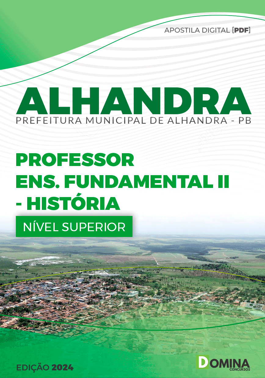 Apostila Prefeitura Alhandra PB 2024 Professor de História