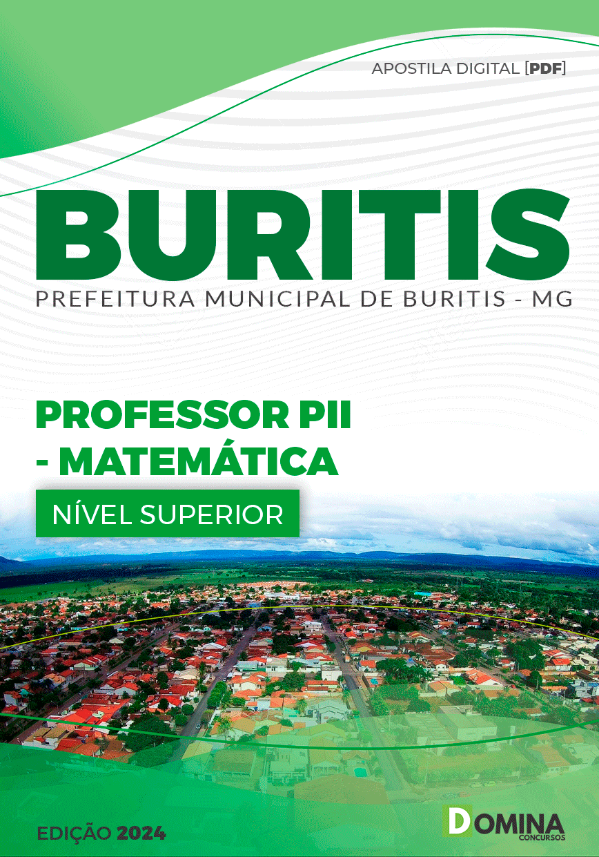 Apostila Prefeitura Buritis MG 2024 Professor PII Matemática