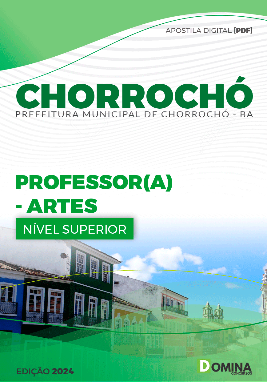 Apostila Prefeitura Chorrochó BA 2024 Professor de Artes