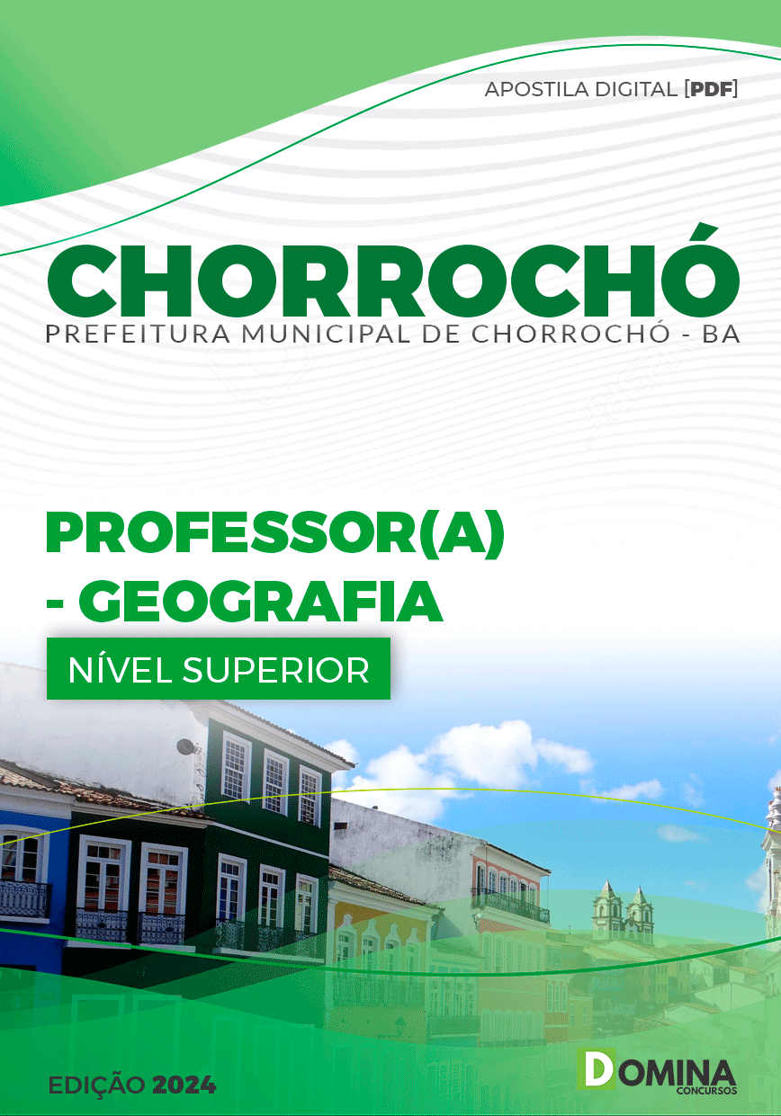 Apostila Prefeitura Chorrochó BA 2024 Professor de Geografia