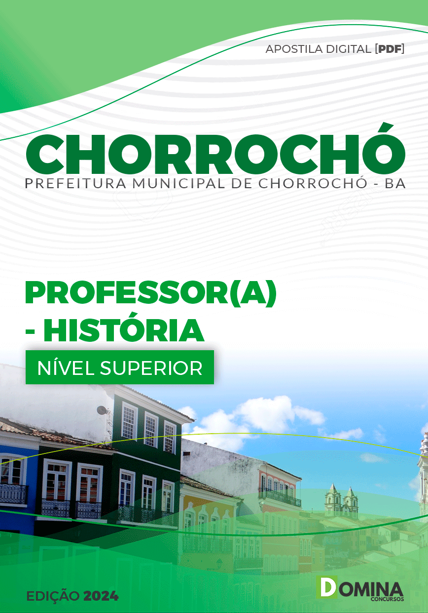 Apostila Prefeitura Chorrochó BA 2024 Professor de História