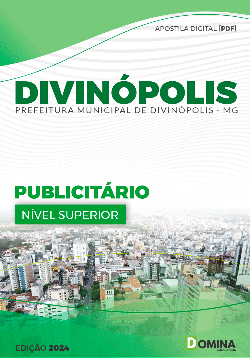 Apostila Prefeitura Divinópolis MG 2024 Publicitário
