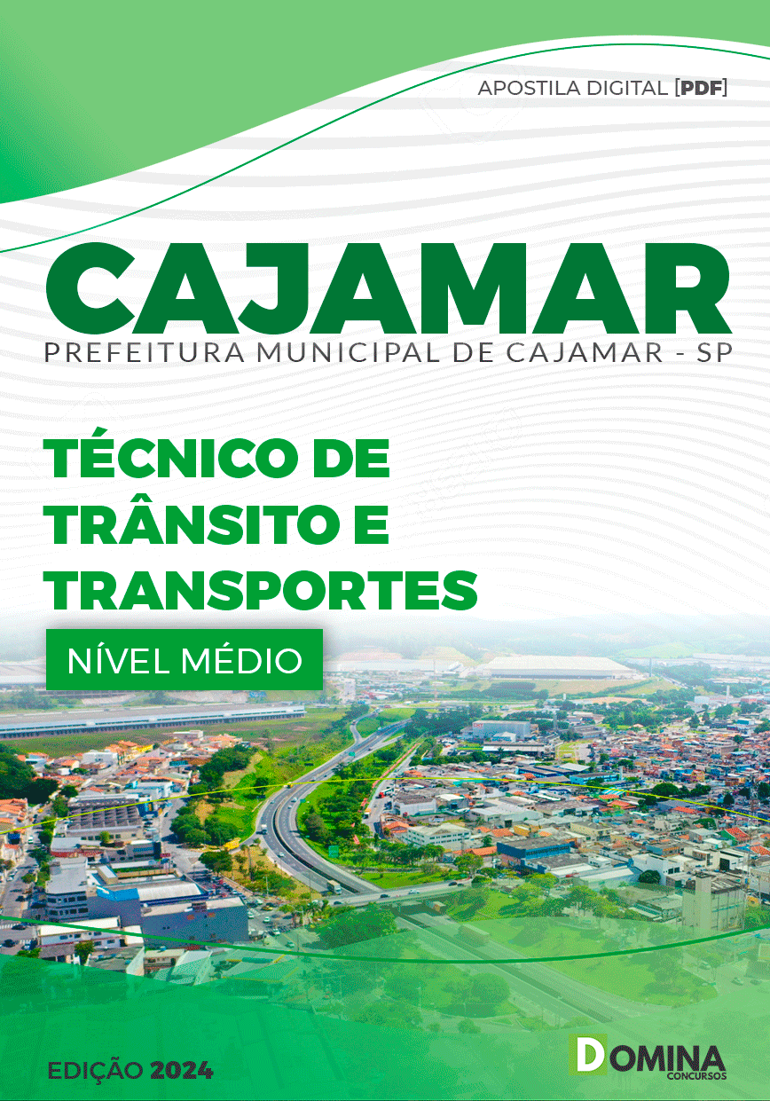 Apostila Prefeitura Cajamar SP 2024 Técnico De Trânsito E Transportes