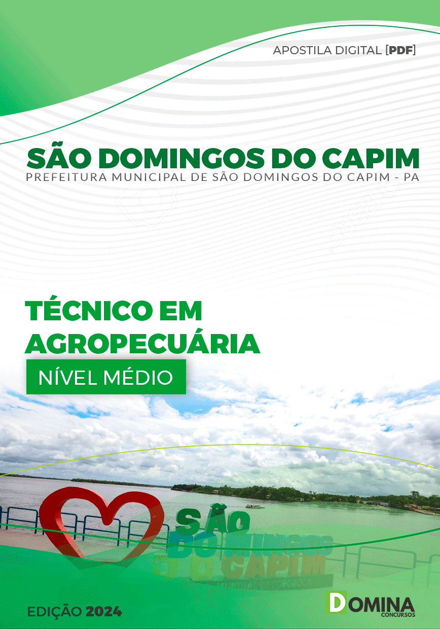 Apostila Pref São Domingos Capim PA 2024 Técnico Agropecuária