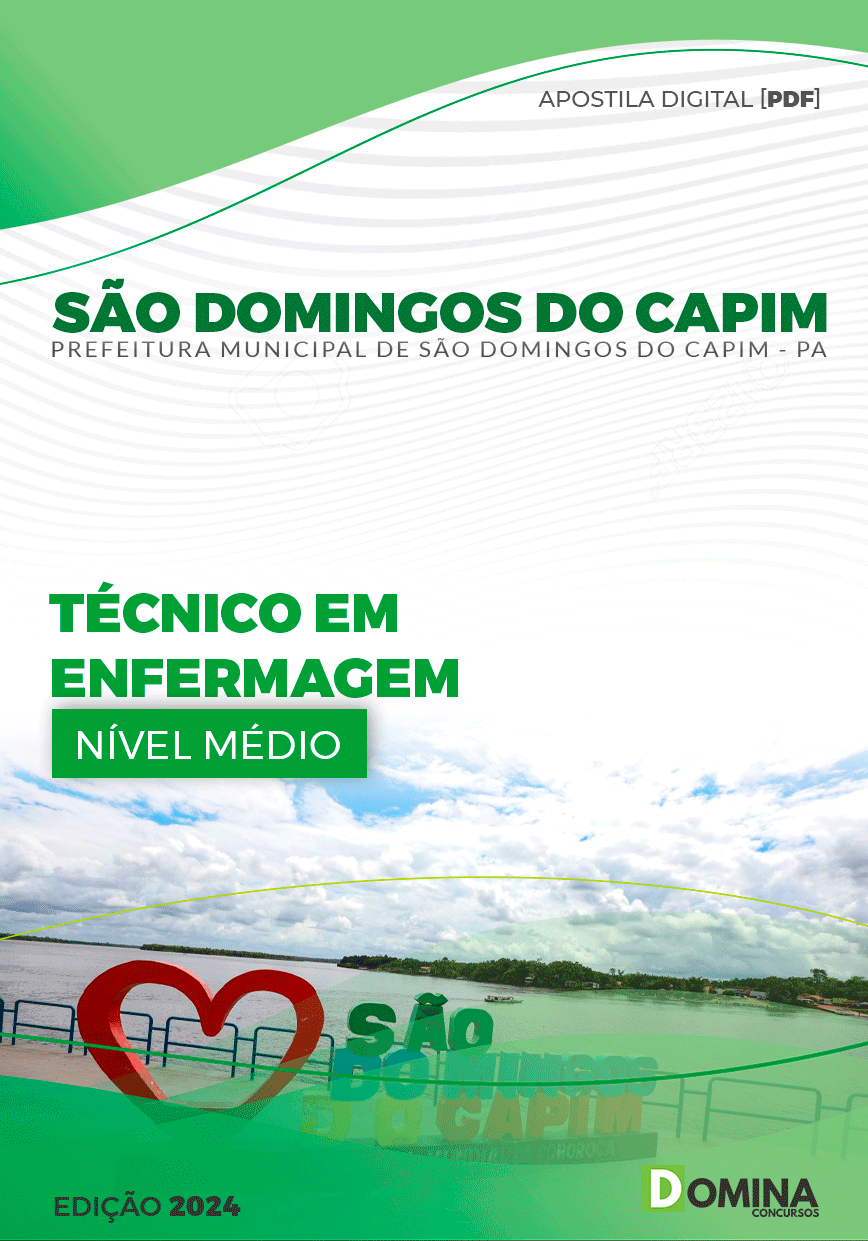 Apostila Prefeitura São Domingos Capim PA 2024 Tec Enfermagem
