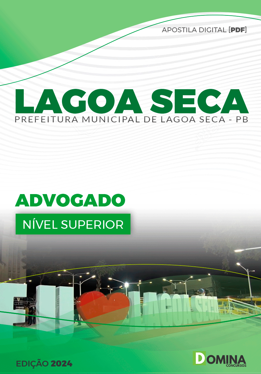 Apostila Lagoa Seca PB 2024 Advogado