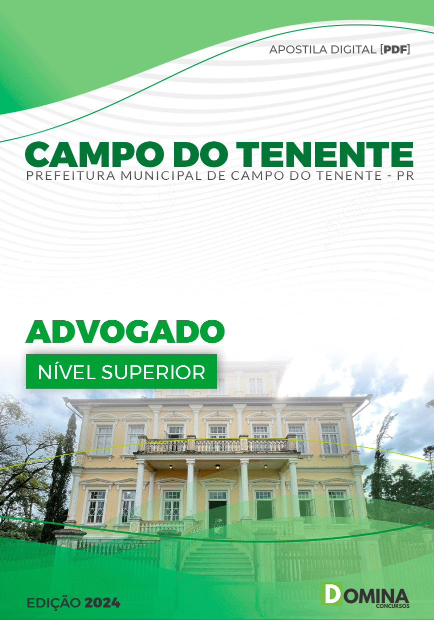 Apostila Advogado Campo Tenente PR 2024
