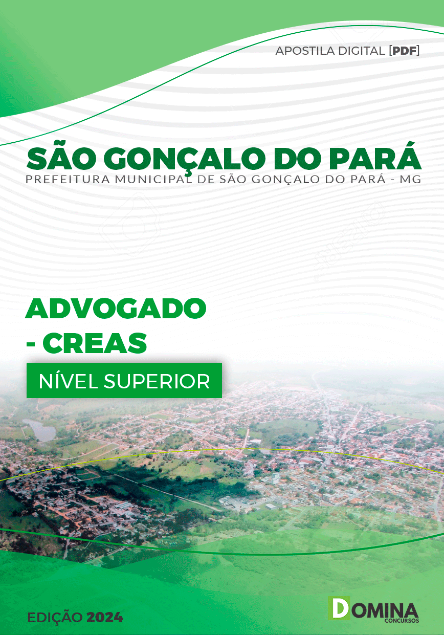 Apostila Pref São Gonçalo Pará MG 2024 Advogado
