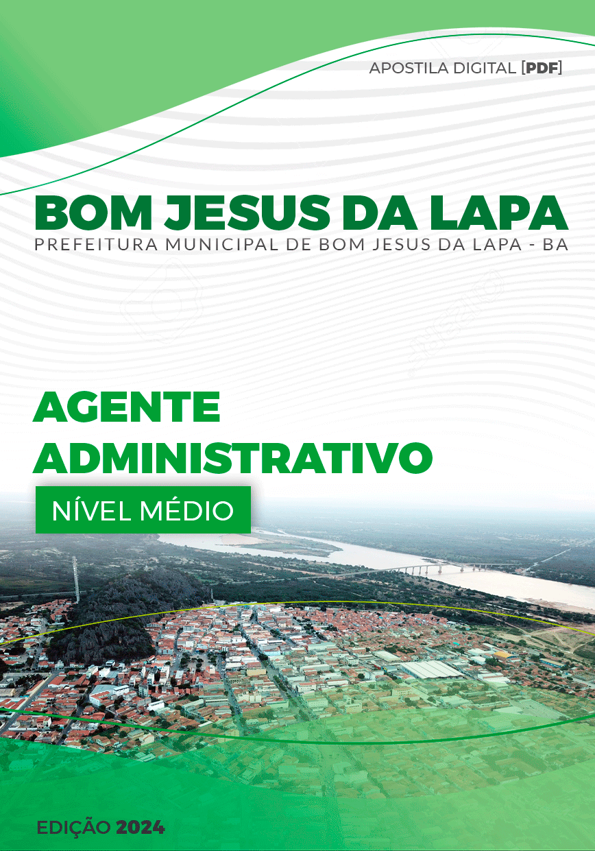 Apostila Agente Administrativo Bom Jesus da Lapa BA 2024