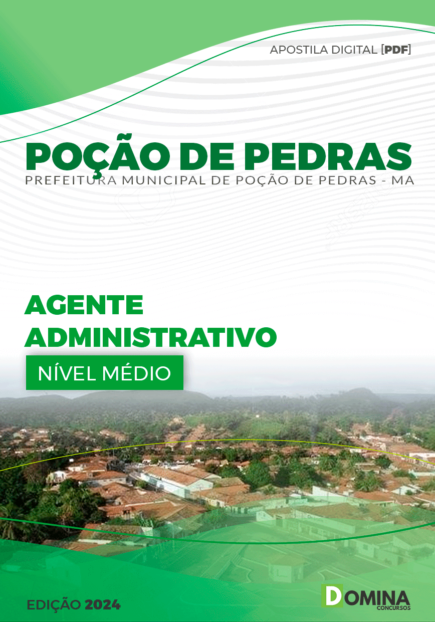 Apostila Agente Administrativo Poção de Pedras MA 2024