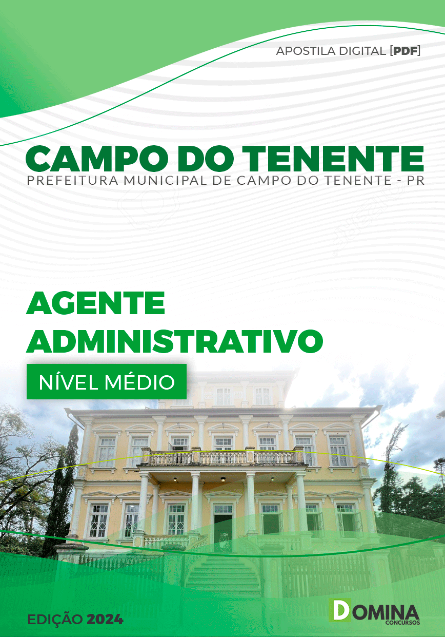 Apostila Agente Administrativo Campo Tenente PR 2024
