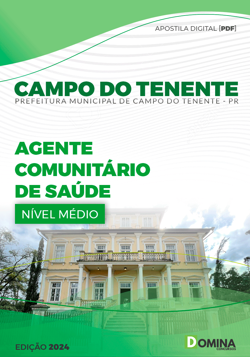 Apostila Agente Comunitário de Saúde Campo Tenente PR 2024