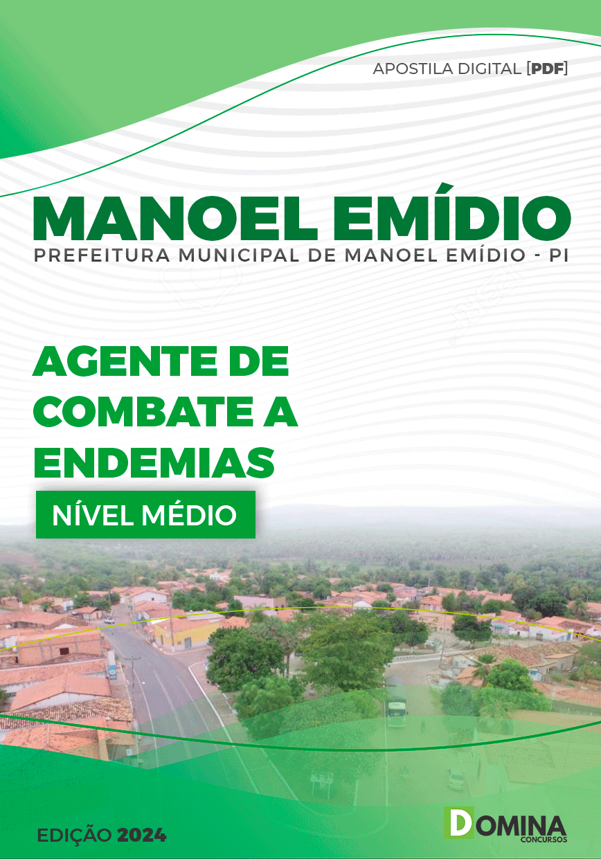 Apostila Manoel Emídio PI 2024 Agente De Combate A Endemias