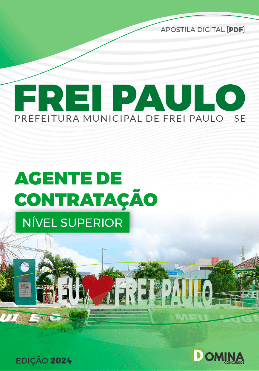 Apostila Prefeitura Frei Paulo SE 2024 Agente De Contratação