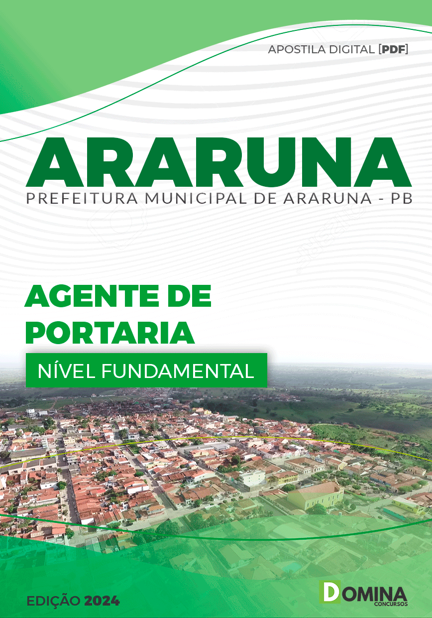 Apostila Agente de Portaria Araruna PB 2024