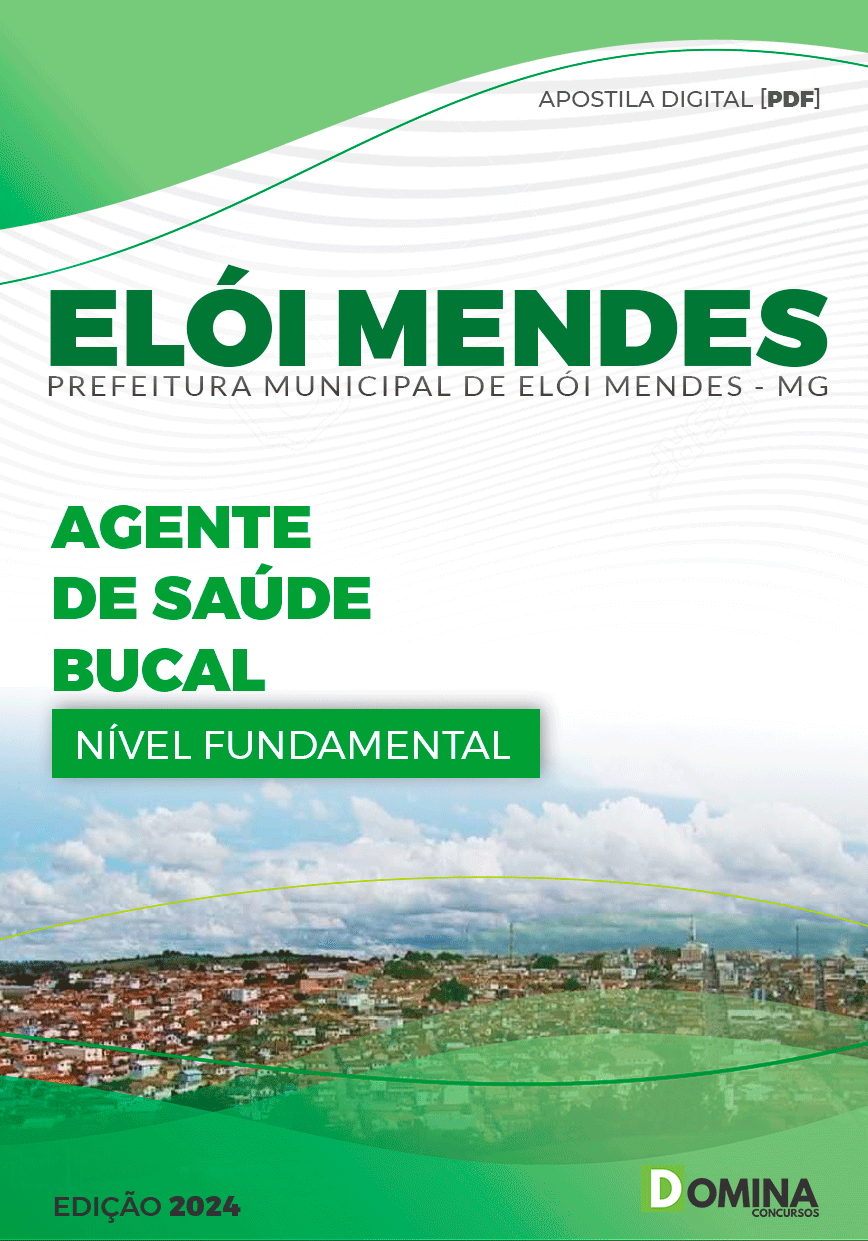 Apostila Elói Mendes MG 2024 Agente De Saúde Bucal