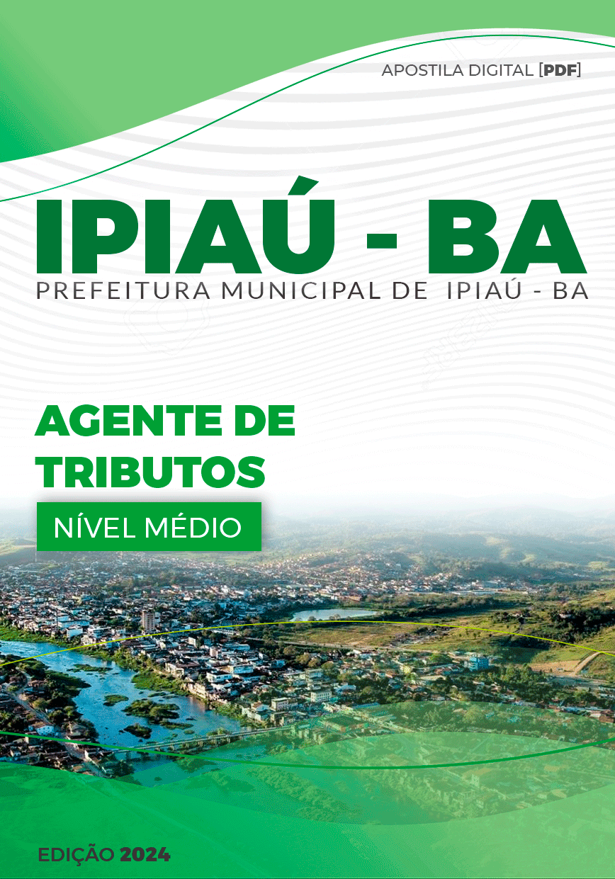 Apostila Ipiaú BA 2024 Agente De Tributos